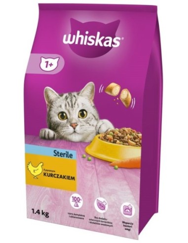 Whiskas Dry Sterile Chicken 1.4kg