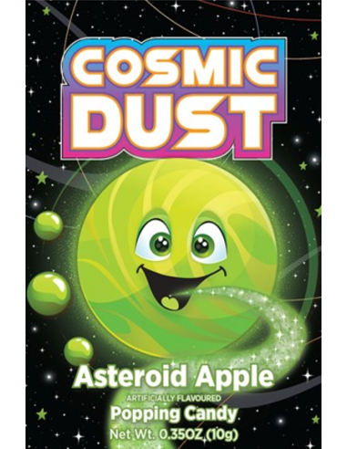 Cosmic Dust Asteroid Apple Popping Candy 10g