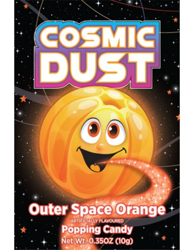 Cosmic Dust Outer Space Orange Popping Candy 10g