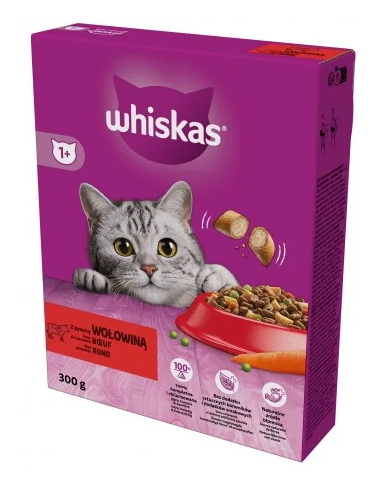 Whiskas Dry Beef 300g