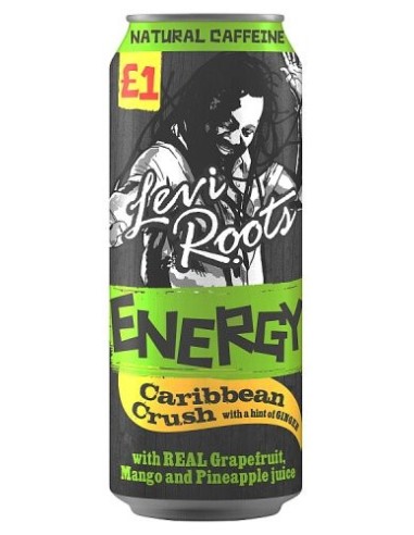 Levi Roots Caribbean Crush Energy PMP £1.00 500ml