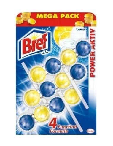 Bref WC Power Activ Lemon 3x50g